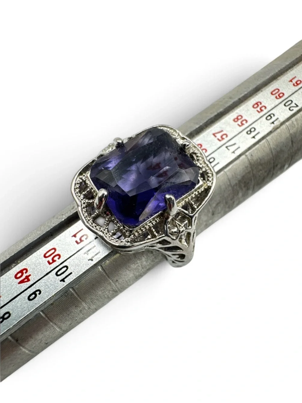 Vintage purple glass